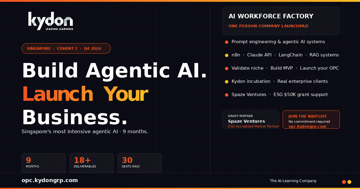 Build Agentic AI. Launch Your Business. | Kydon AI Workforce Factory
